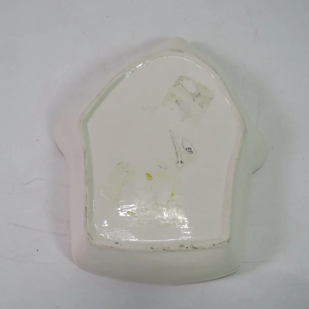 Cupcake Ceramic (1) Plate w embossed details (not food safe) 6x5